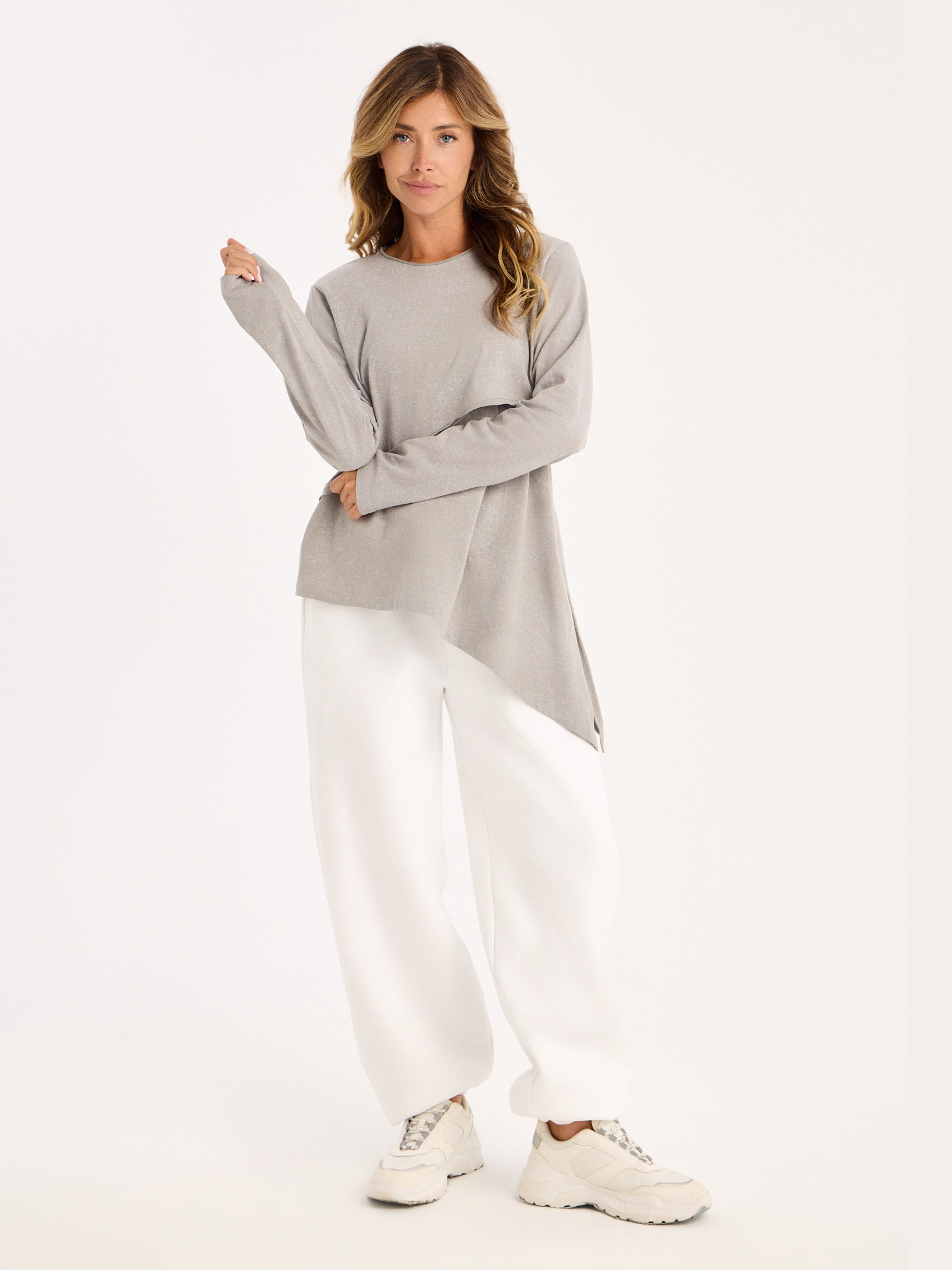 Лонгслив для кормящих варенка Proud Mom ЛОГР-0500-вар_серый - фото 5