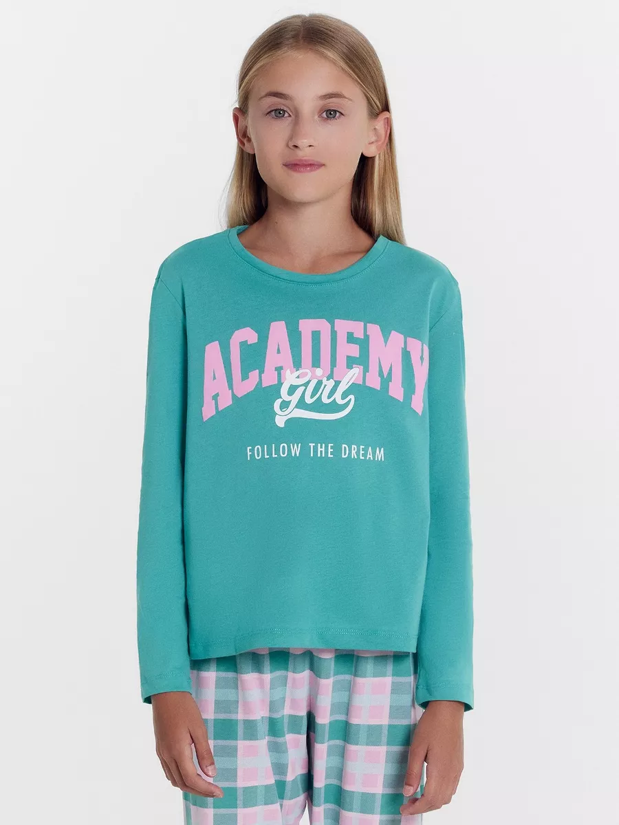 Пижама Mark Formelle (Марк Формэль) 567740/светлая лагуна +клетка на розовом - фото 5