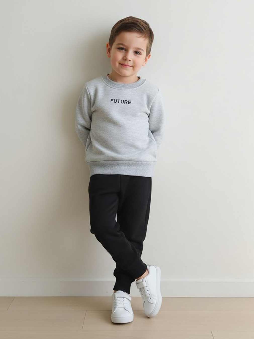 Изображение товара Спортивный костюм для девочки VGtrikotazh 92 из плотного футера с начесом