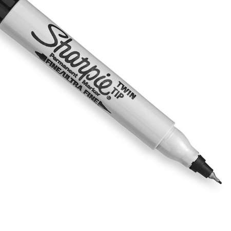 Маркер перманентный PaperMate Sharpie 2сторонний Черный 1198627 PAPER MATE