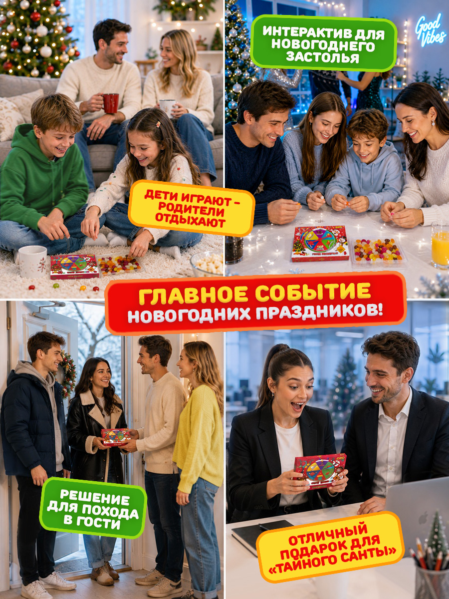 Необычные конфеты с приколом 1 упаковка Мармеладские Игры Новогодний набор - фото 6