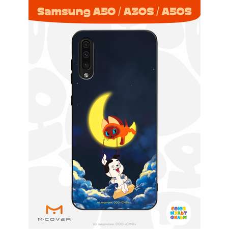 Силиконовый чехол Mcover для смартфона Samsung A50 A30S A50S Союзмультфильм Лунные качели