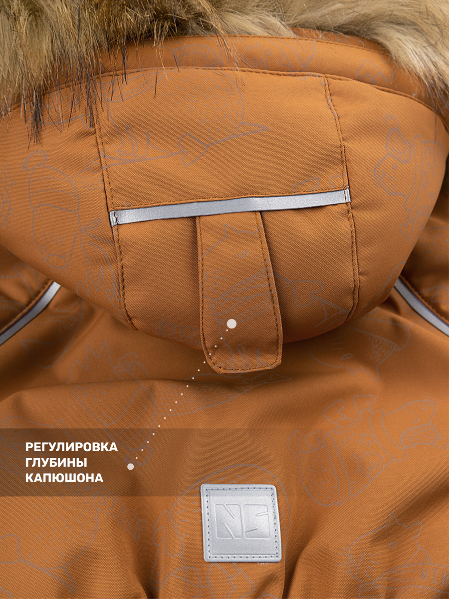 Комбинезон NIKASTYLE 8з0124 кэмел/черный - фото 10