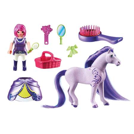 Конструктор Playmobil Принцесса Виола с лошадкой блочный