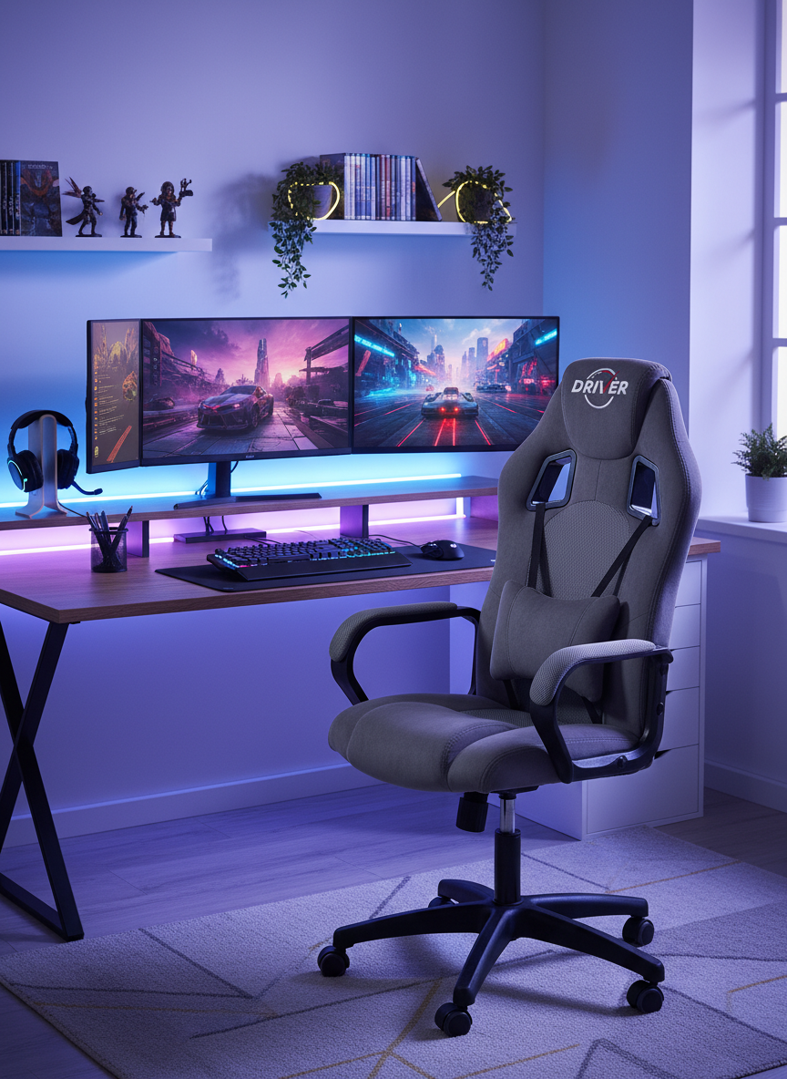 Изображение товара Компьютерное кресло TETCHAIR DRIVER с регулируемой высотой и удобным дизайном Изображение товара Компьютерное кресло TETCHAIR DRIVER с регулируемой высотой и удобным дизайном