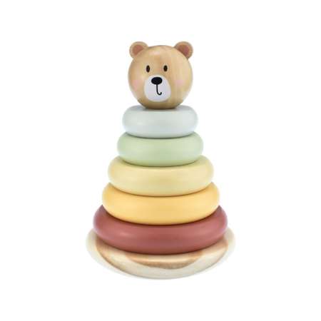 Игрушка Tooky Toy пирамидка Медвежонок