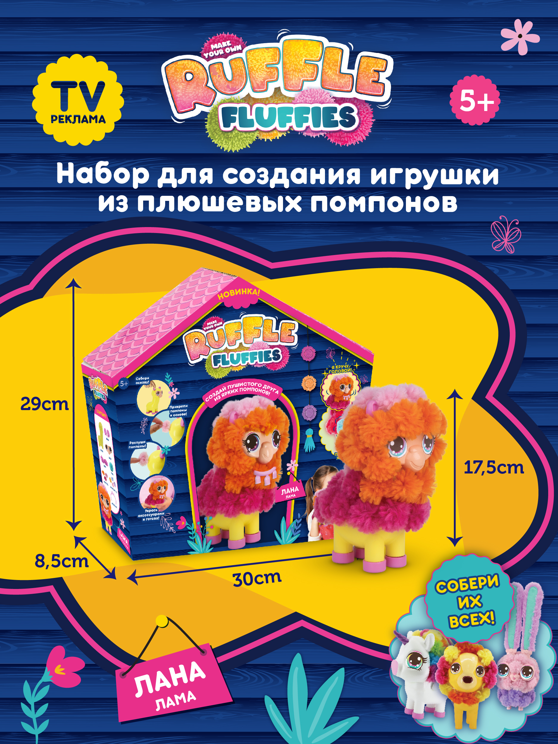 Игровой набор RUFFLE FLUFFIES Лама Лана - фото 6