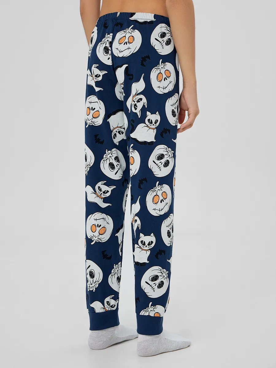 Пижама Mark Formelle (Марк Формэль) 563333/серый меланж 4306-А +привидения на синем - фото 8