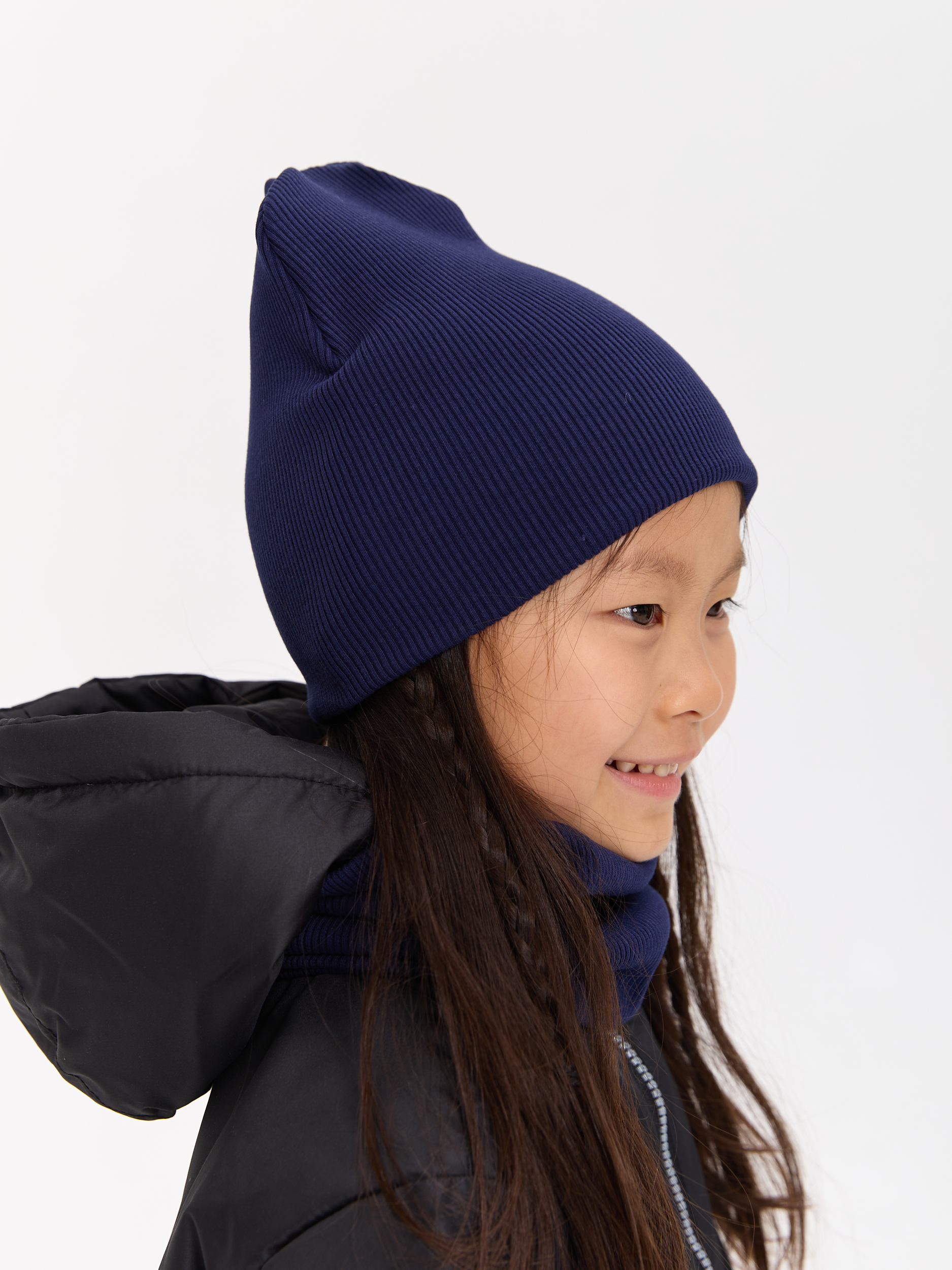 Шапка и снуд Лапушка 0258 тёмно-синий - фото 9