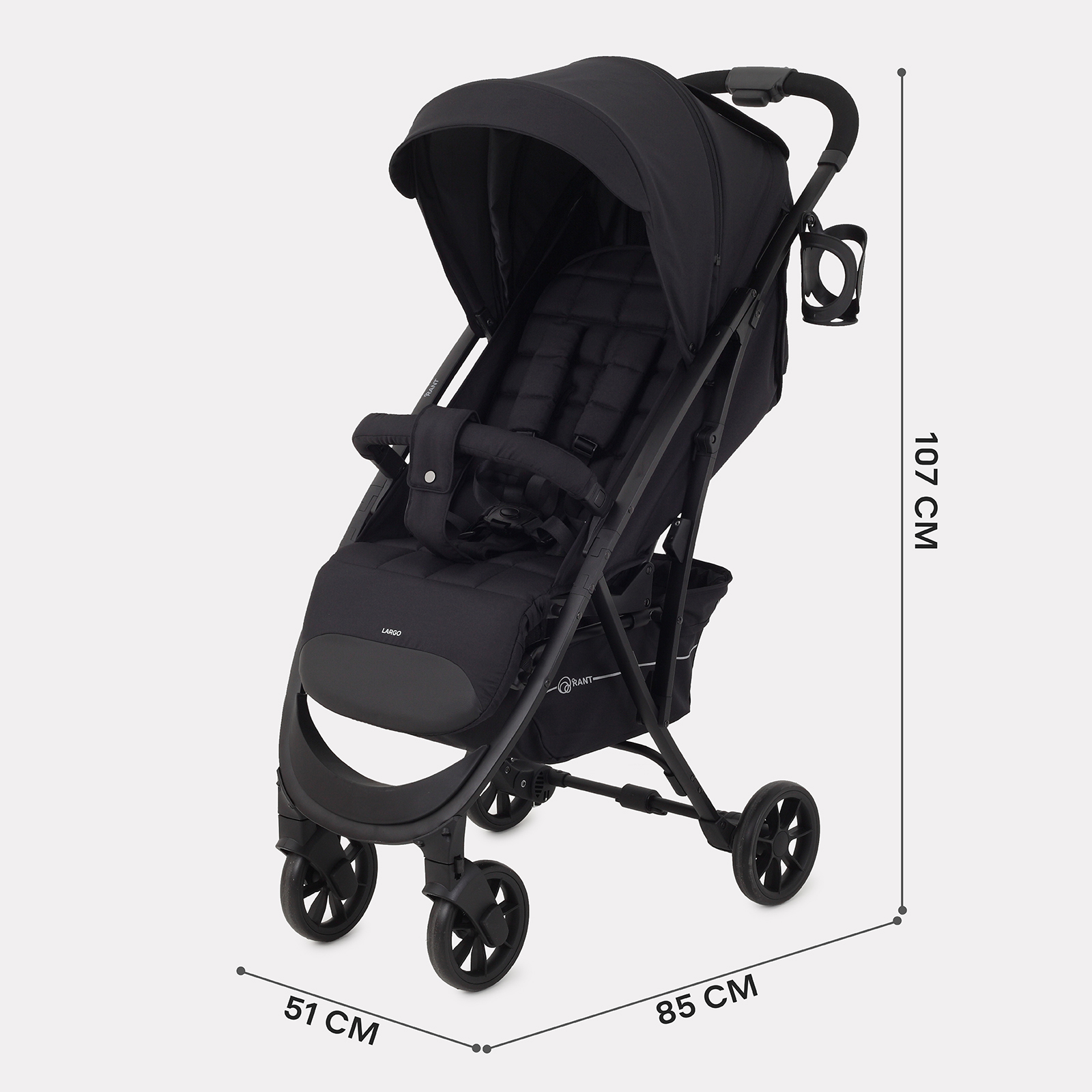 Коляска прогулочная Rant желтый - фото 3