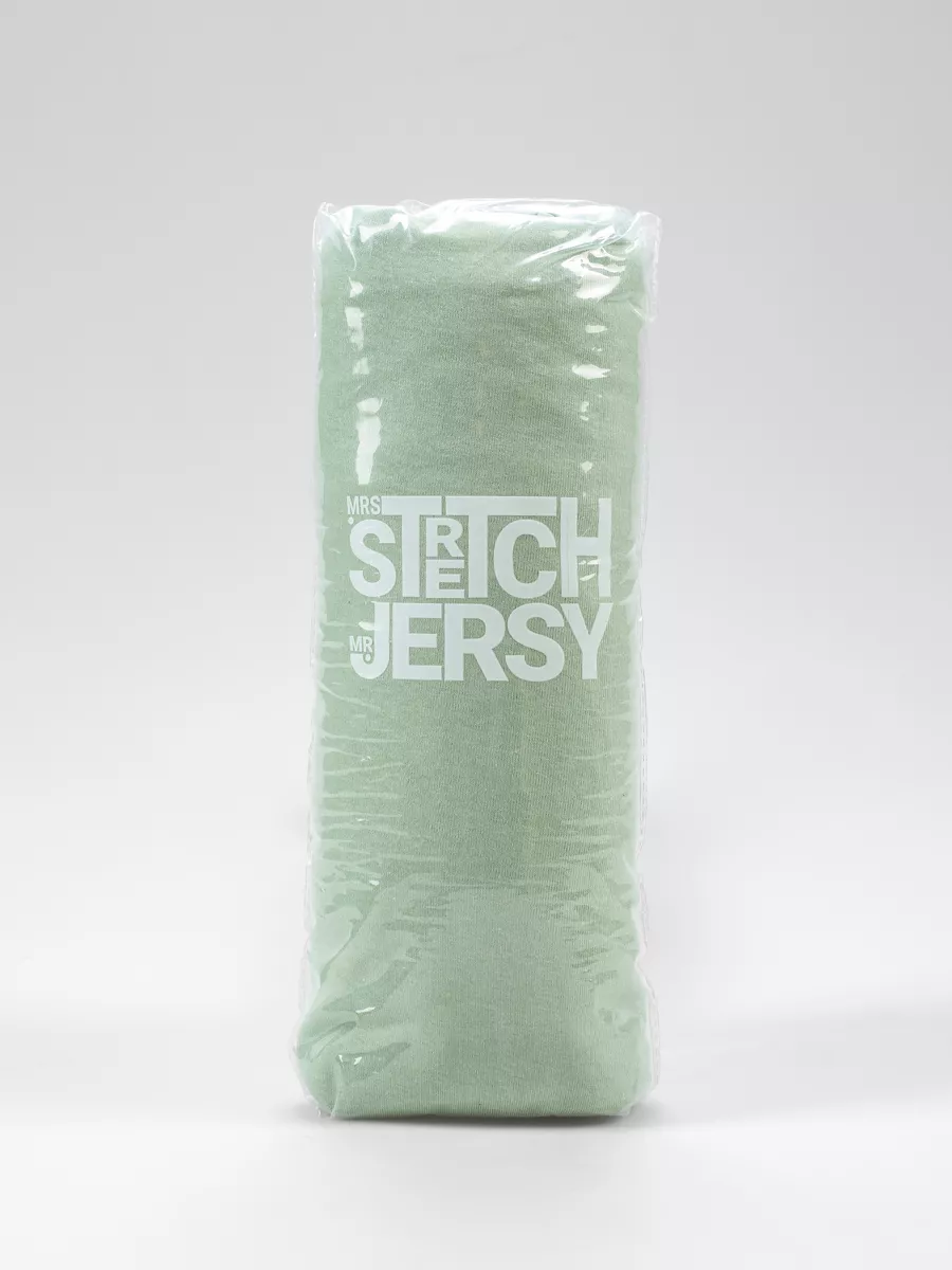 Простыня Mrs.Stretch Mr.Jersy Оливковый 200 x 200 см на резинке - фото 6