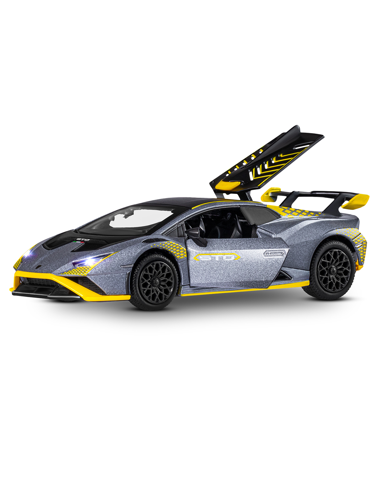 Автомобиль АВТОпанорама Lamborghini Huracan STO 1:32 JB1251664 - фото 6
