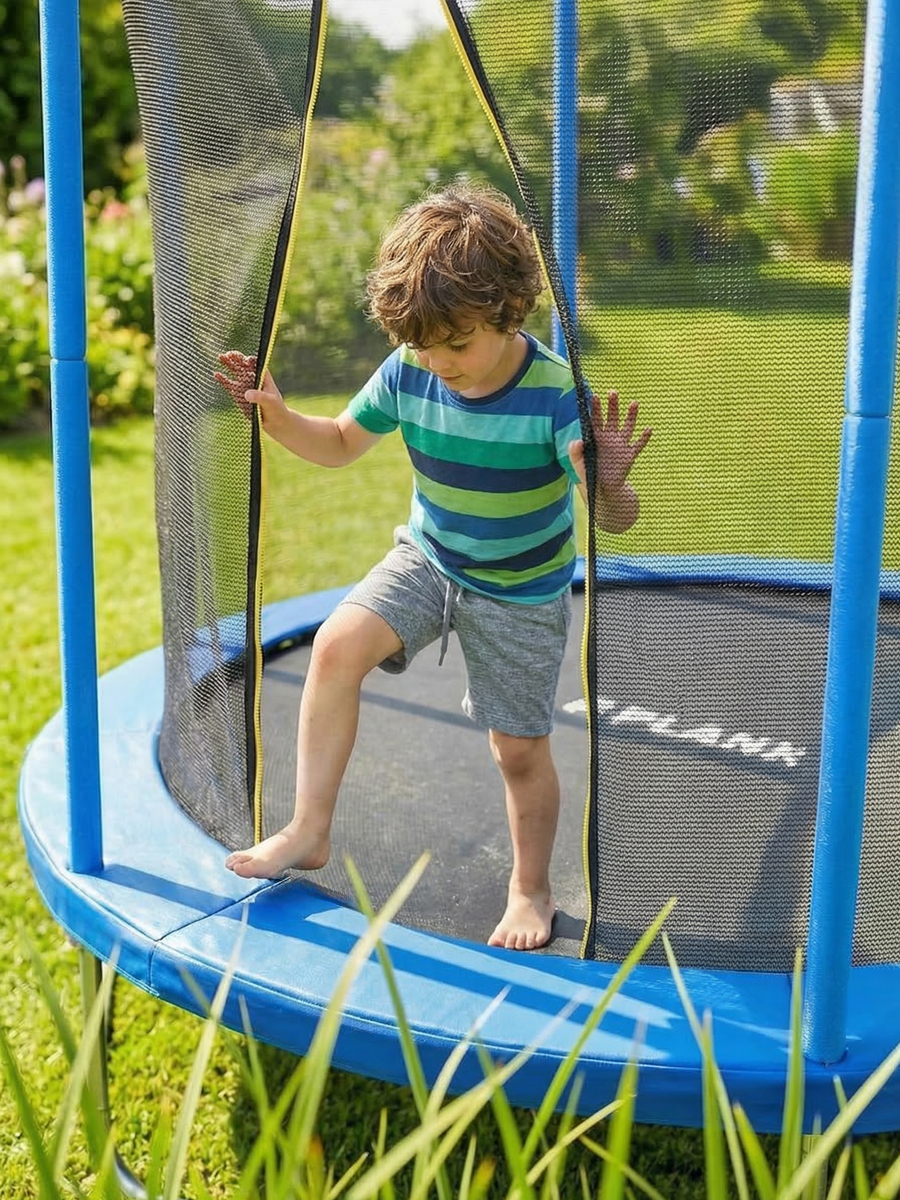 Батут уличный Plank SKY 8ft internal 244см с внутренней сеткой - фото 8