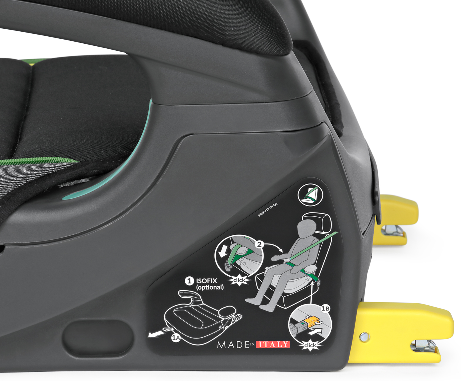 Автокресло Peg-Perego Shuttle Isofix 2/3 (15-36 кг) зеленый - фото 5