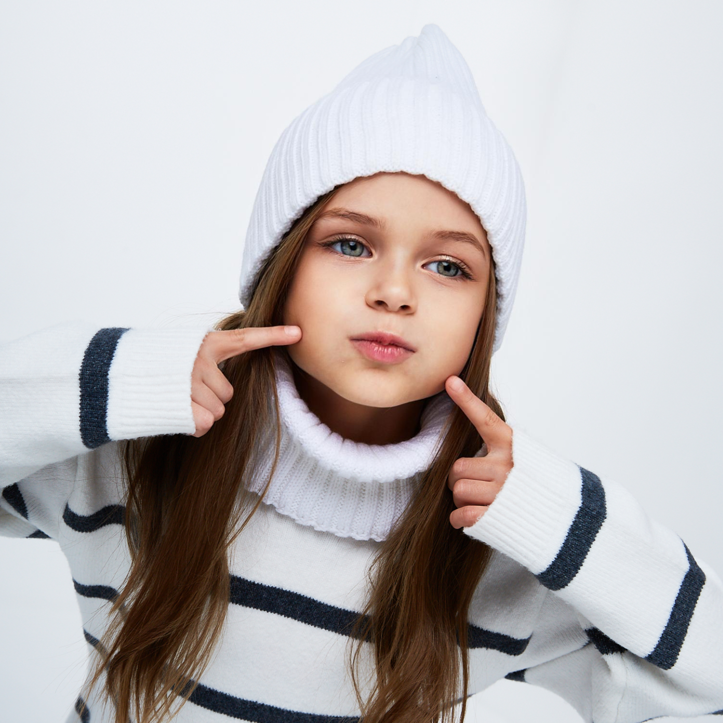 Шапка и снуд KUBRIO KU-H-35-pumpk-white - фото 5