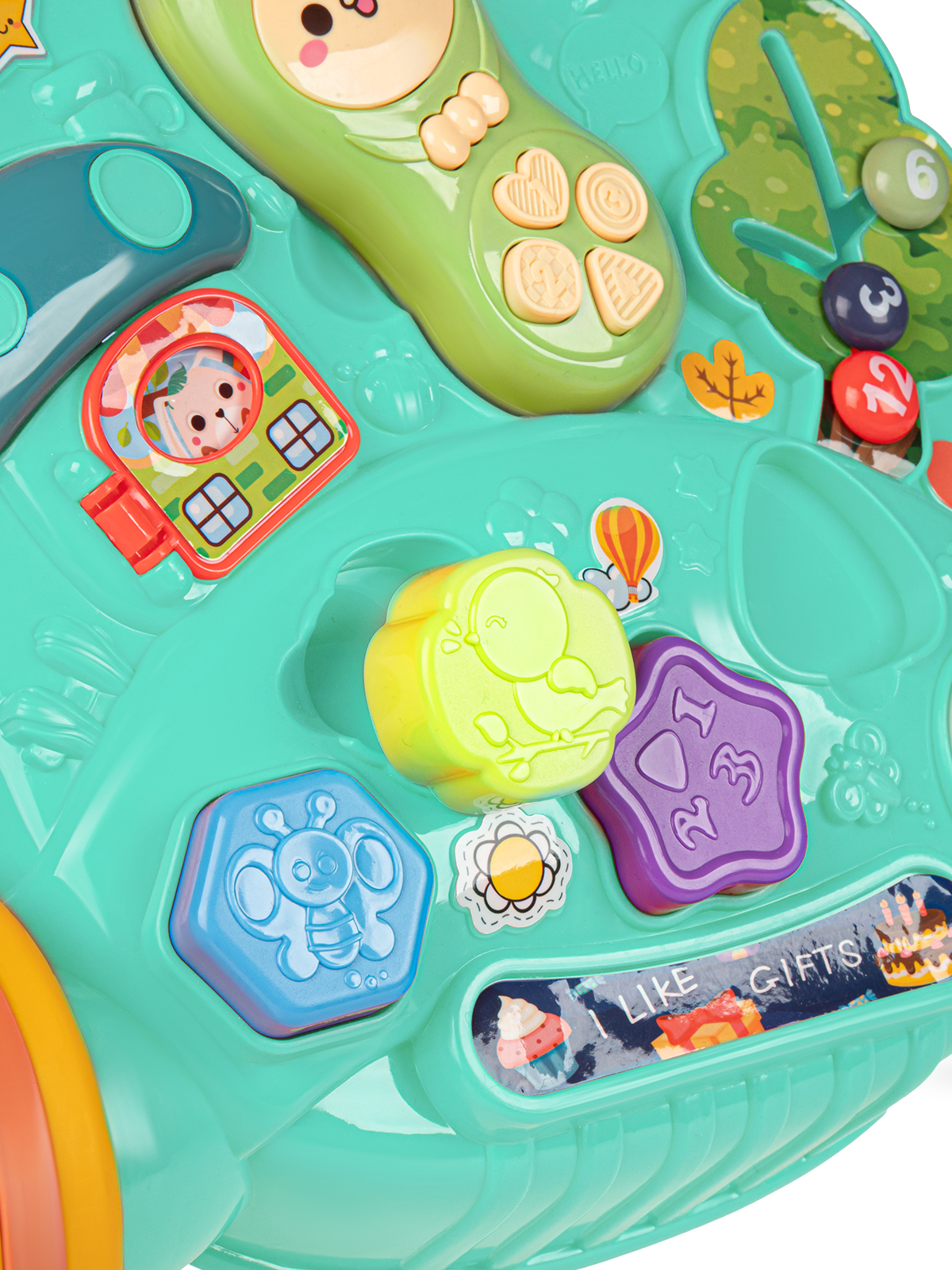 Ходунки Smart Baby Музыкальный бизиборд 3 в 1 бирюзовый - фото 16