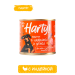 Корм Harty 240г для собак с чувствительным пищеварением паштет с индейкой и уткой