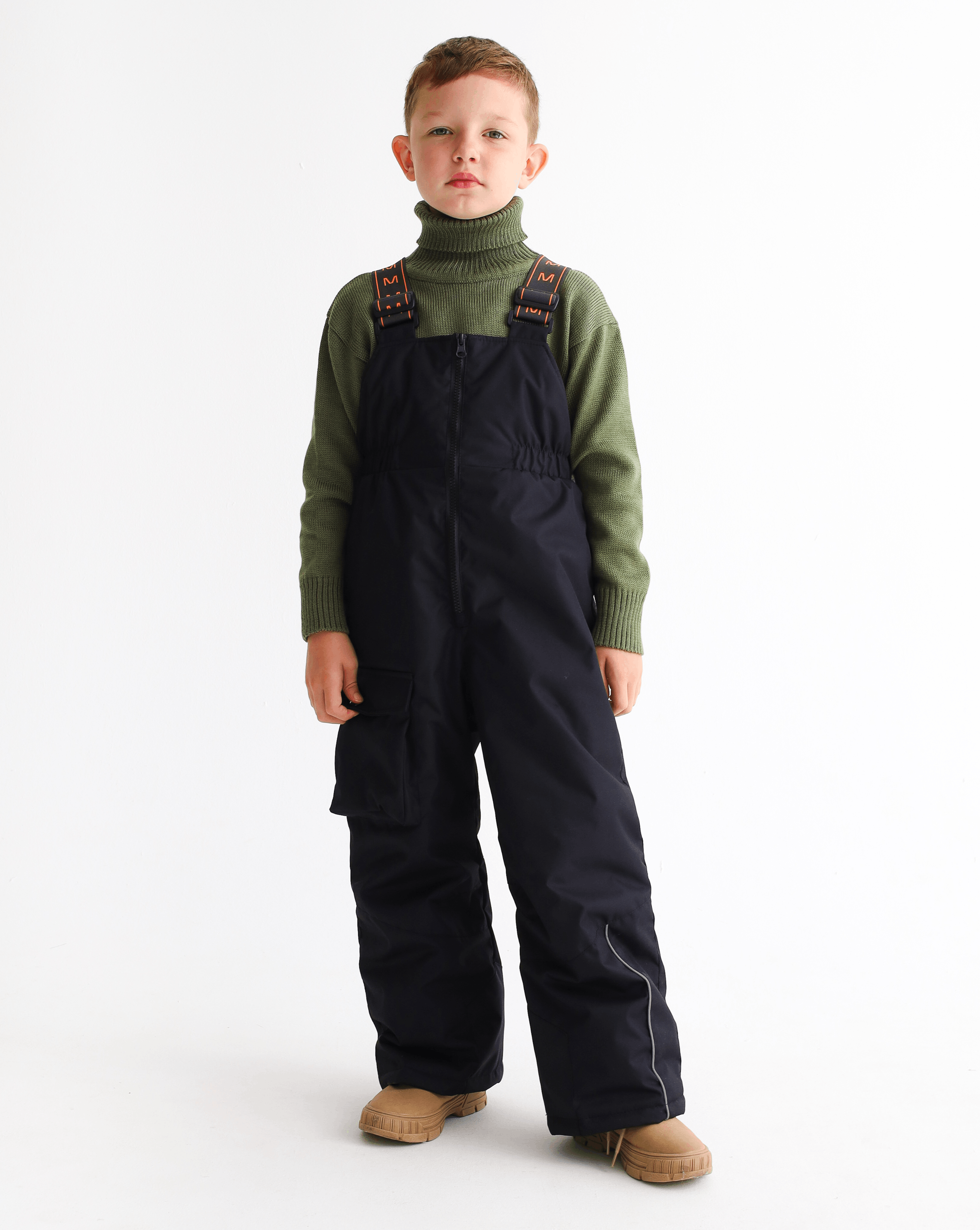 Полукомбинезон MINIDINO MDW1-IW002/0Полукомбинезон спортивный зимний Асимметрия черный - фото 1