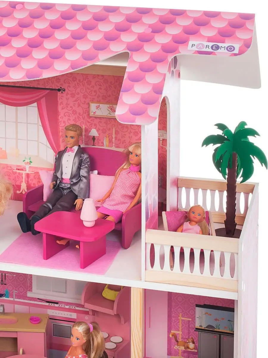 Домик для кукол PAREMO 105 см с мебелью PD318-03 - фото 5