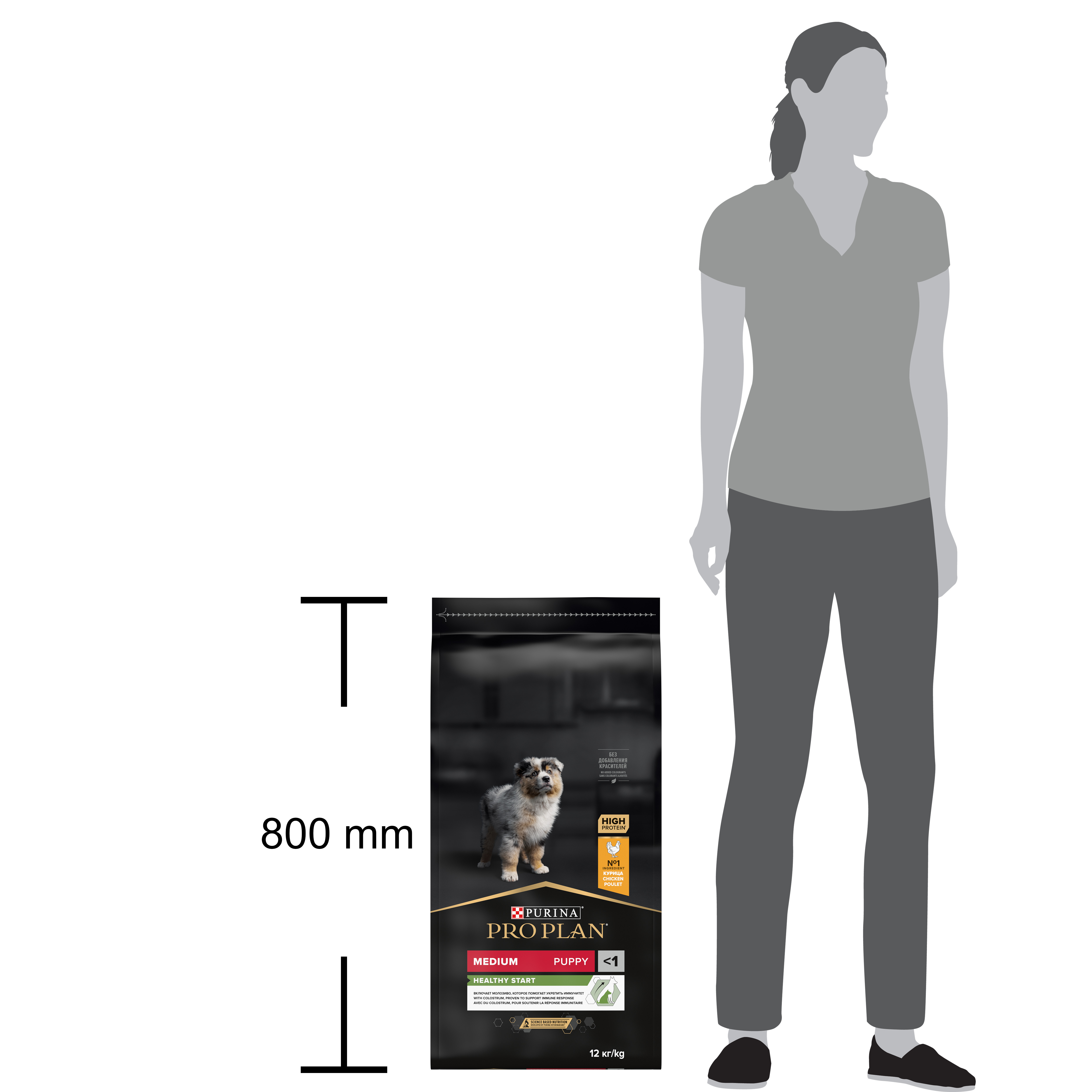 Корм для щенков PRO PLAN средних пород с курицей 12кг - фото 15