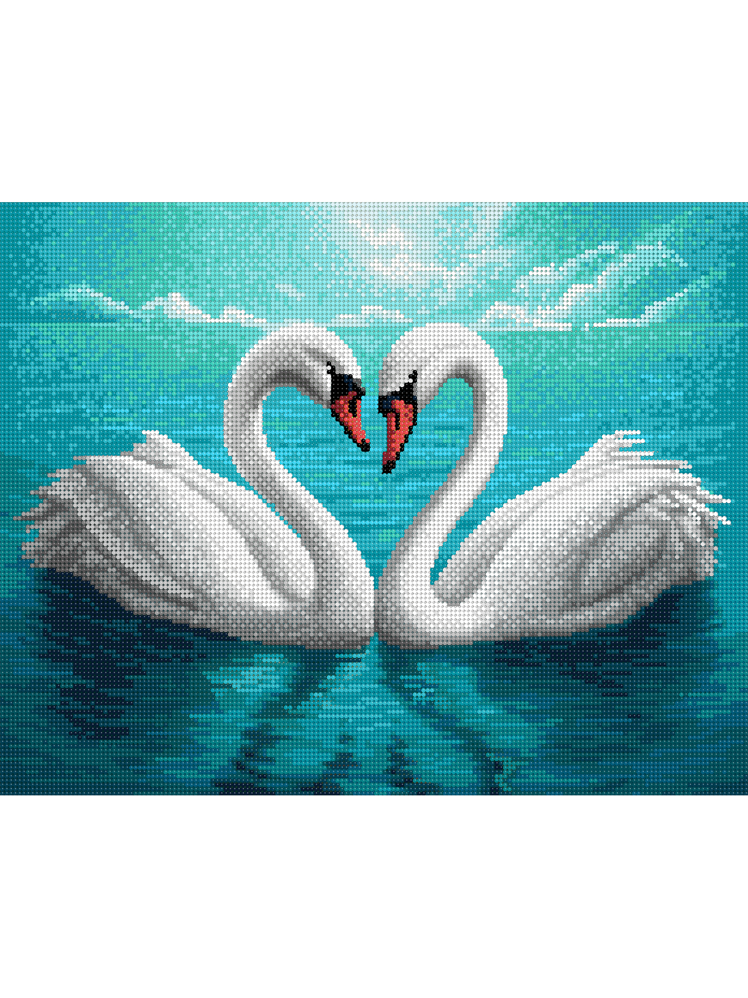 Алмазная мозаика Art on Canvas Влюблённые лебеди в ассортименте - фото 2