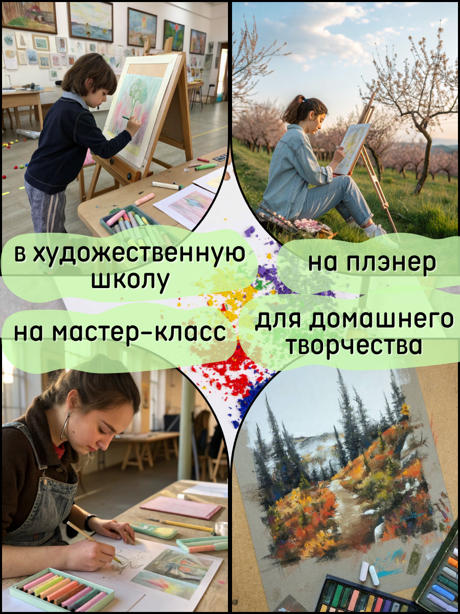 Пастель масляная CMGS 24 шт. - фото 15