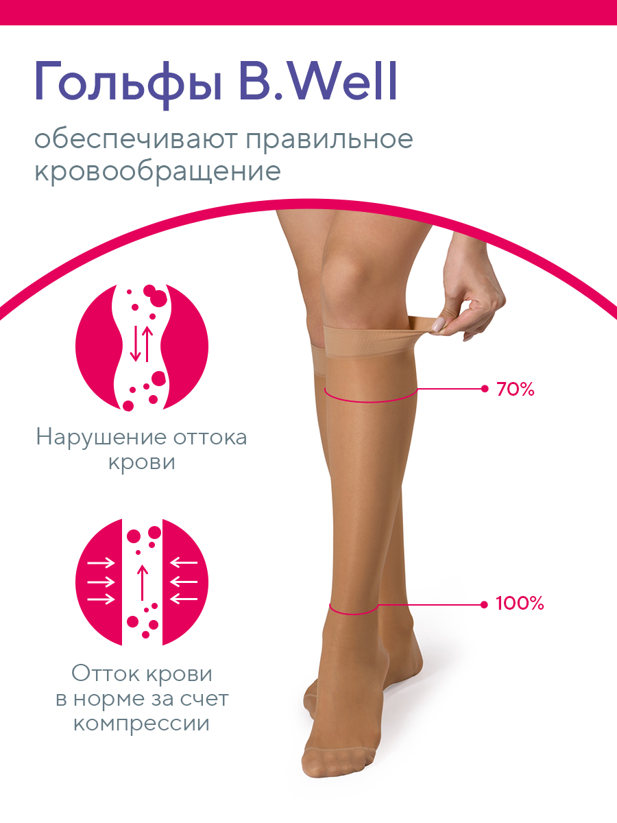 Гольфы B.Well JW-111Natural - фото 6
