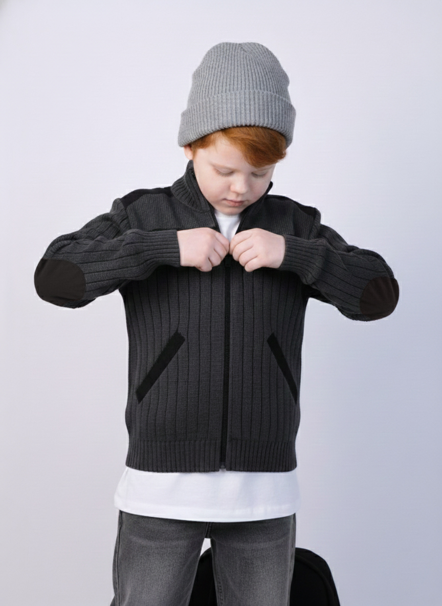 Кардиган AS TEKS VIT-001/ графит - фото 3