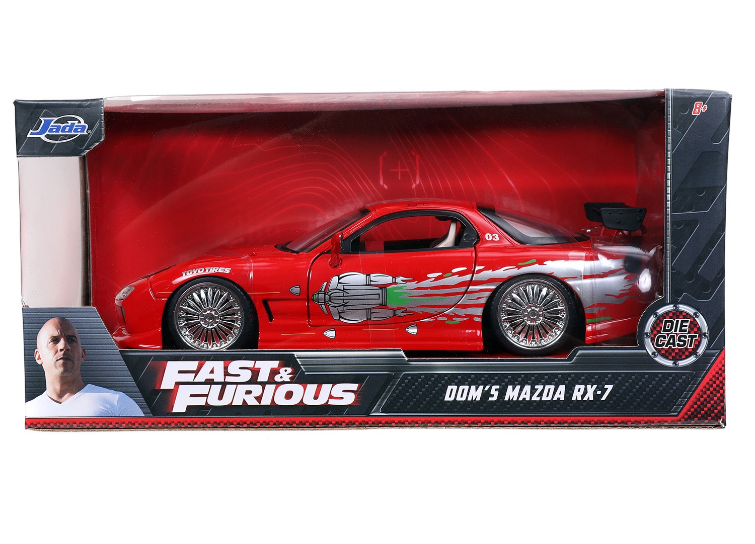 Автомобиль Fast and Furious Mazda RX-7 1993 FD3S-Wide Body 1:24 98338 - фото 2