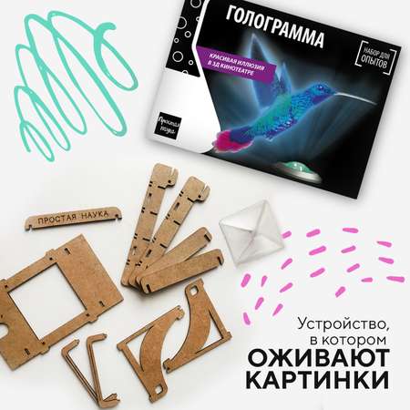 Набор для опытов Простая наука Голограмма