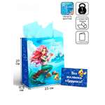 Пакет ламинированный Дарите Счастье Русалочка с тишью и открыткой ML 23 × 27 × 115