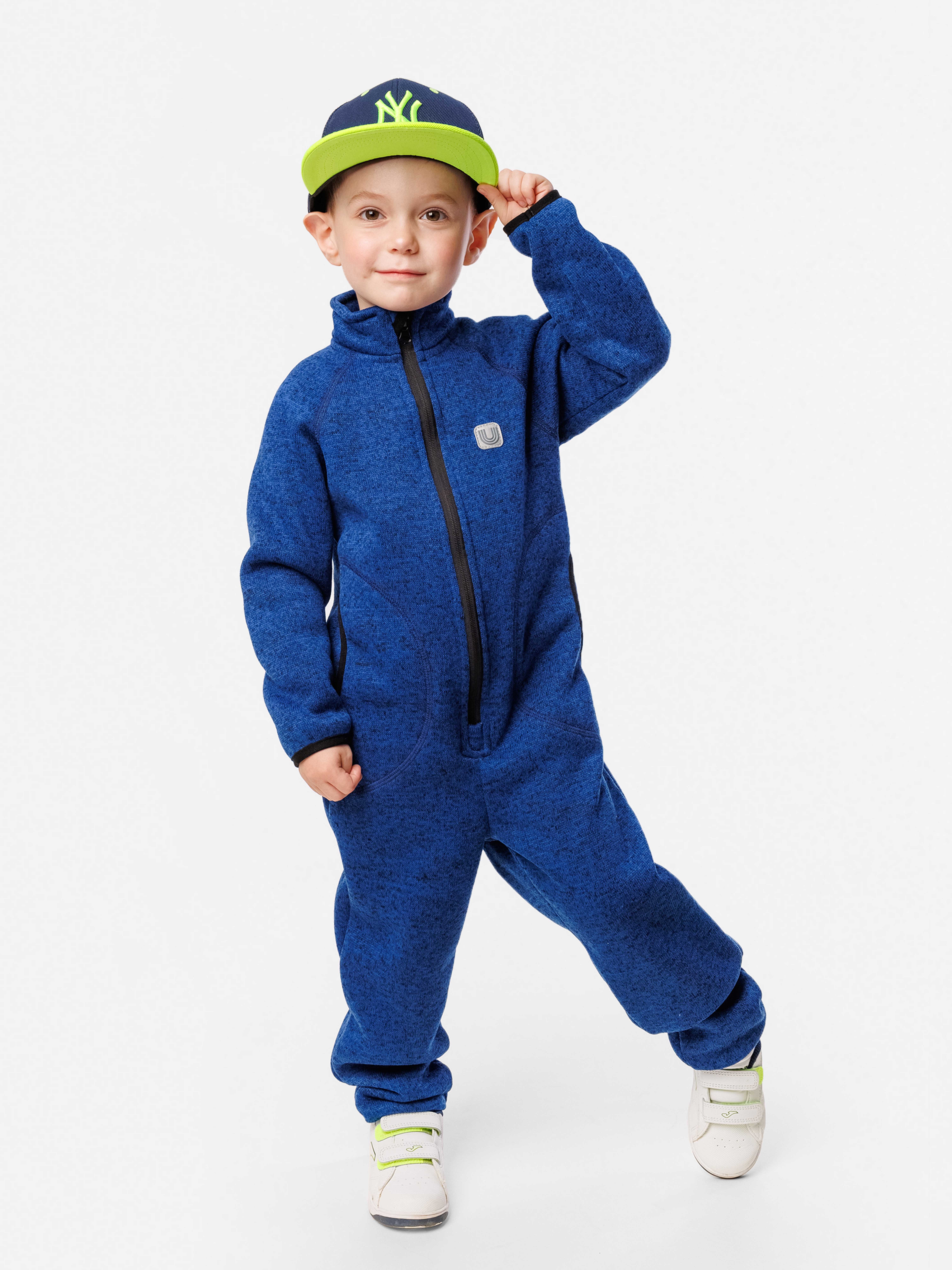 Комбинезон UKI KIDS 1w24-041син - фото 4