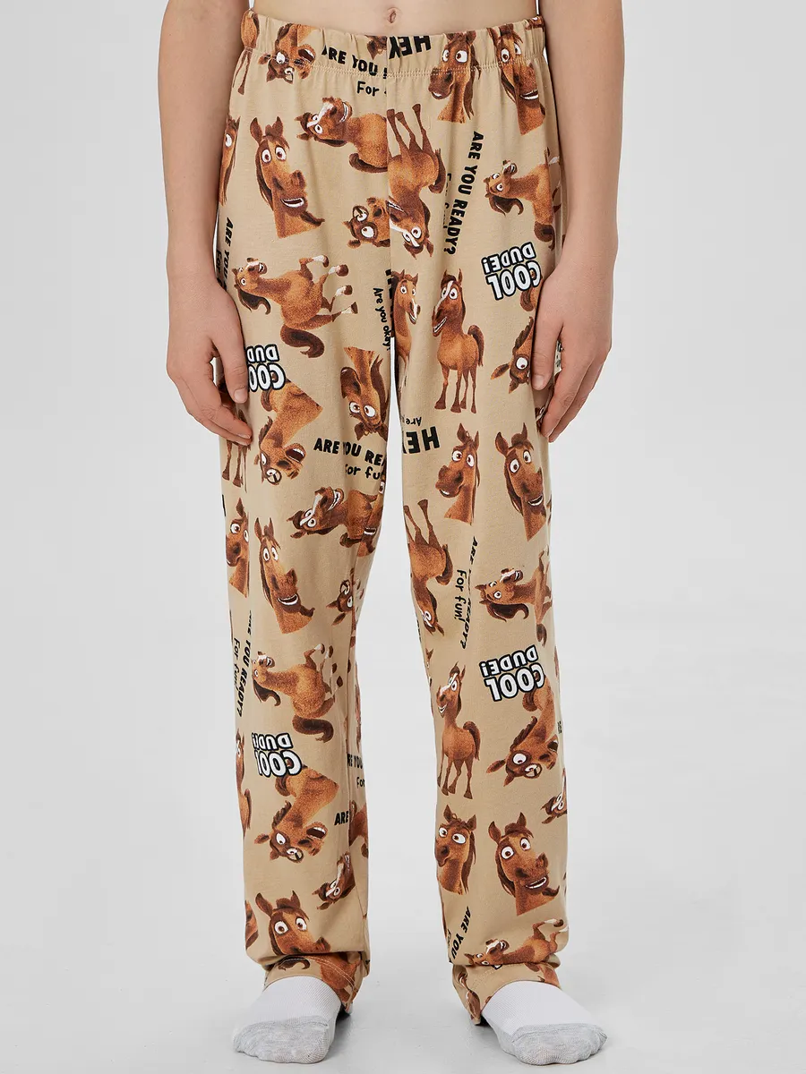 Пижама Mark Formelle (Марк Формэль) 563334/ирландский крем +лошади на ирландском креме - фото 5