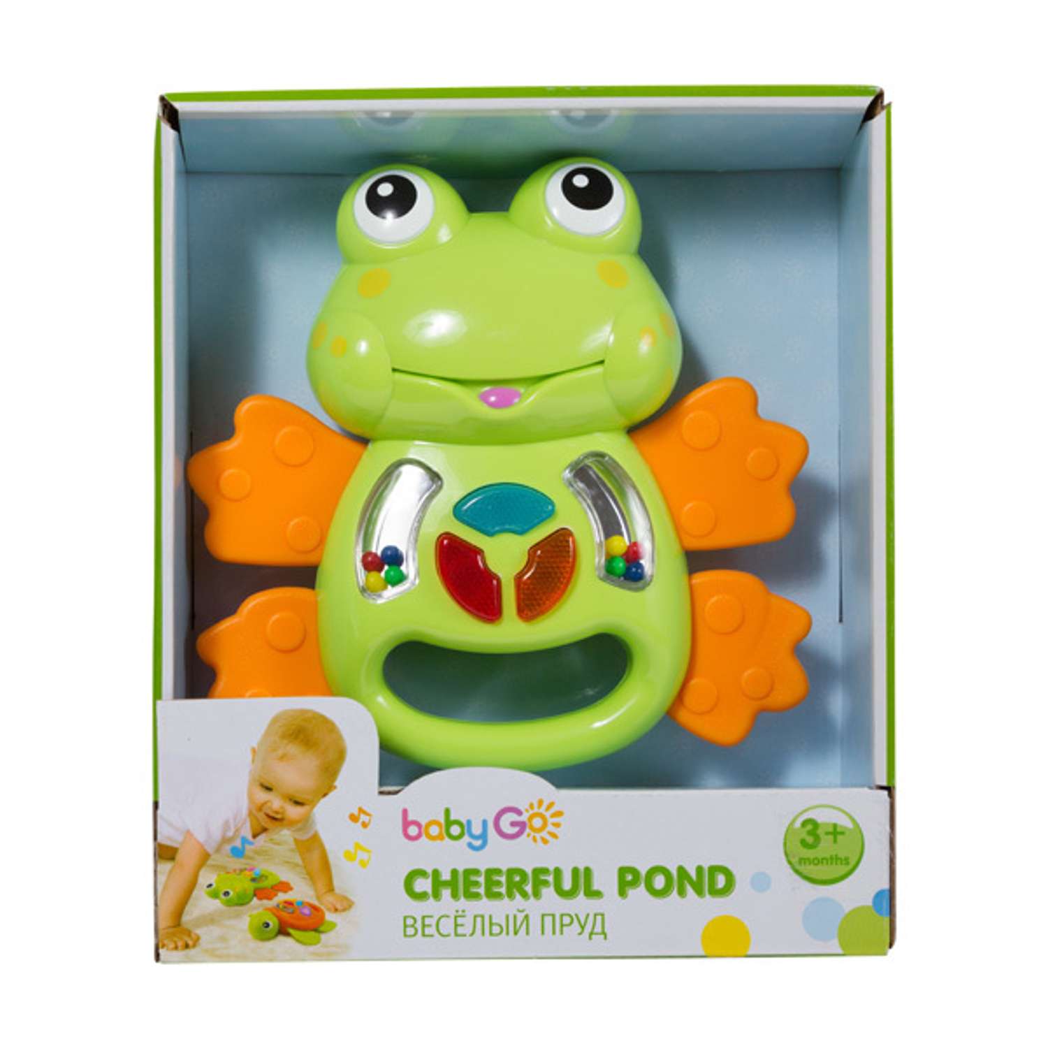 Игрушка BabyGo погремушка Лягушка - фото 2