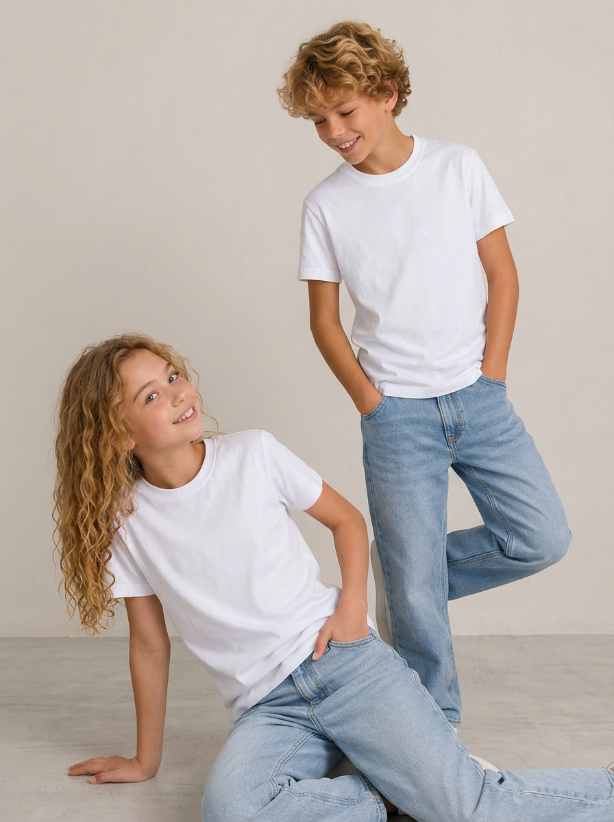 Футболка 2 шт BONITO KIDS Футболка белая 2 шт BK0160N BK0161N 1245N - фото 7