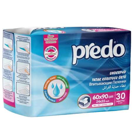 Пелёнки одноразовые Predo 60х90 см 30 шт.