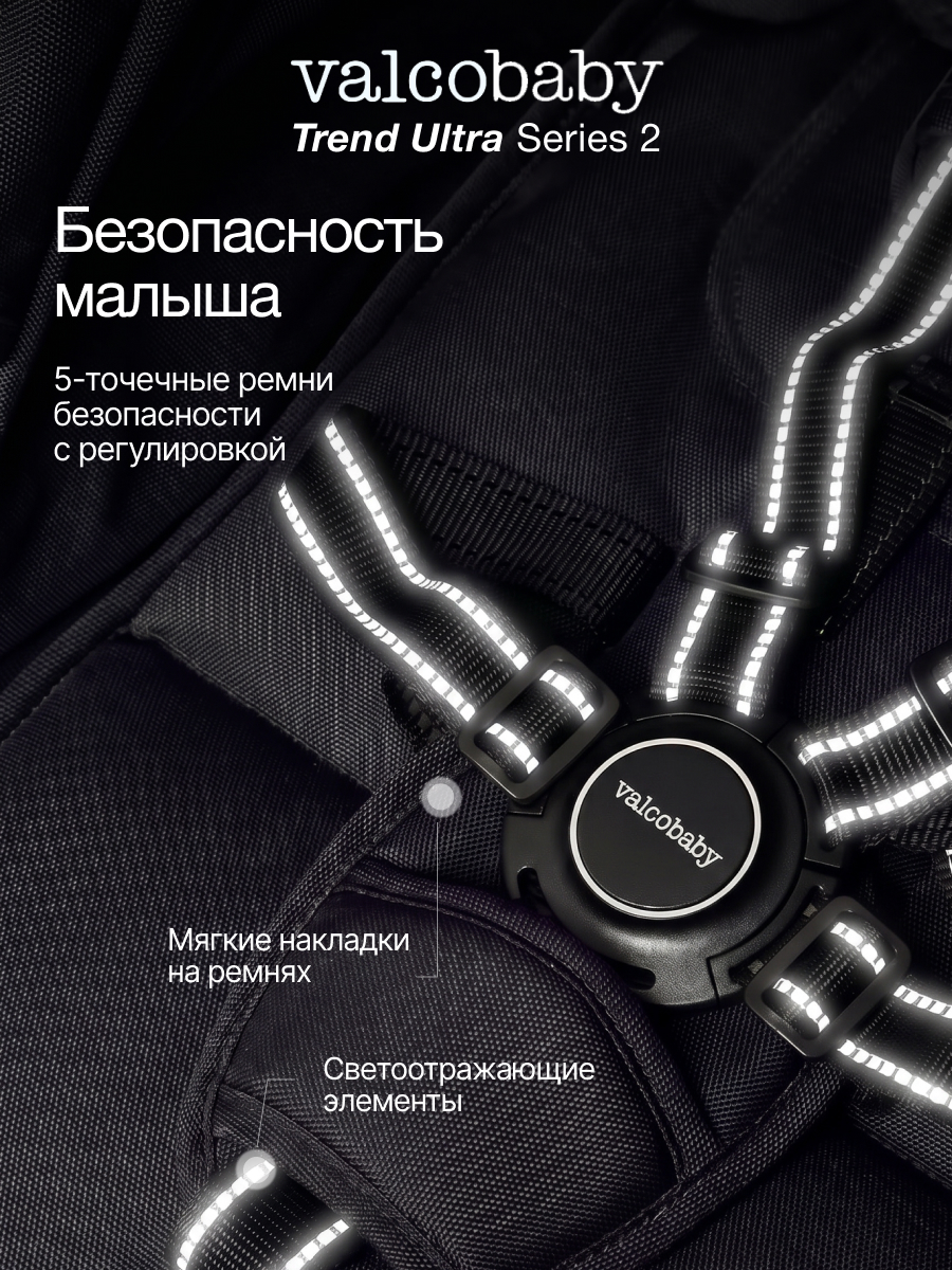 Коляска прогулочная Valco baby Trend Ultra серия 2 черный - фото 4