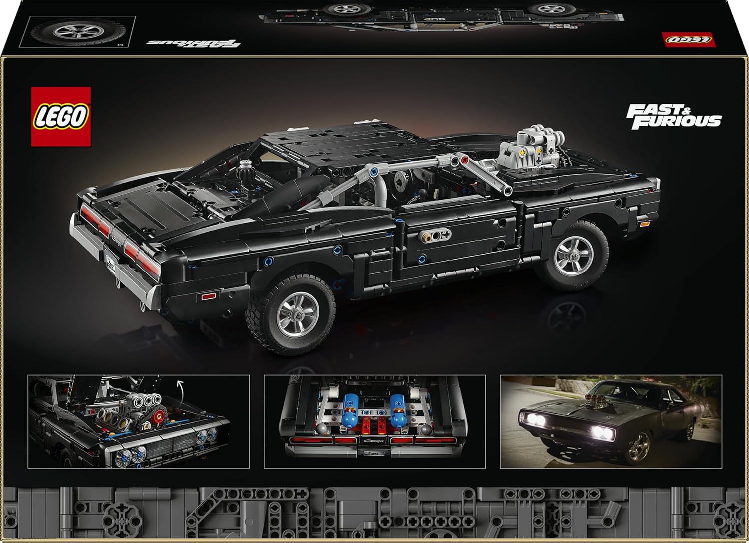 Конструктор LEGO Technic Форсаж додж Чарджер р/т 1516 дет. - фото 3