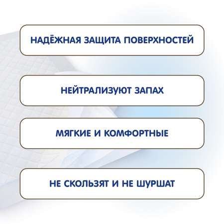 Пеленки одноразовые INSEENSE универсальные впитывающие х 60х90 см 4 уп. по 30 шт.