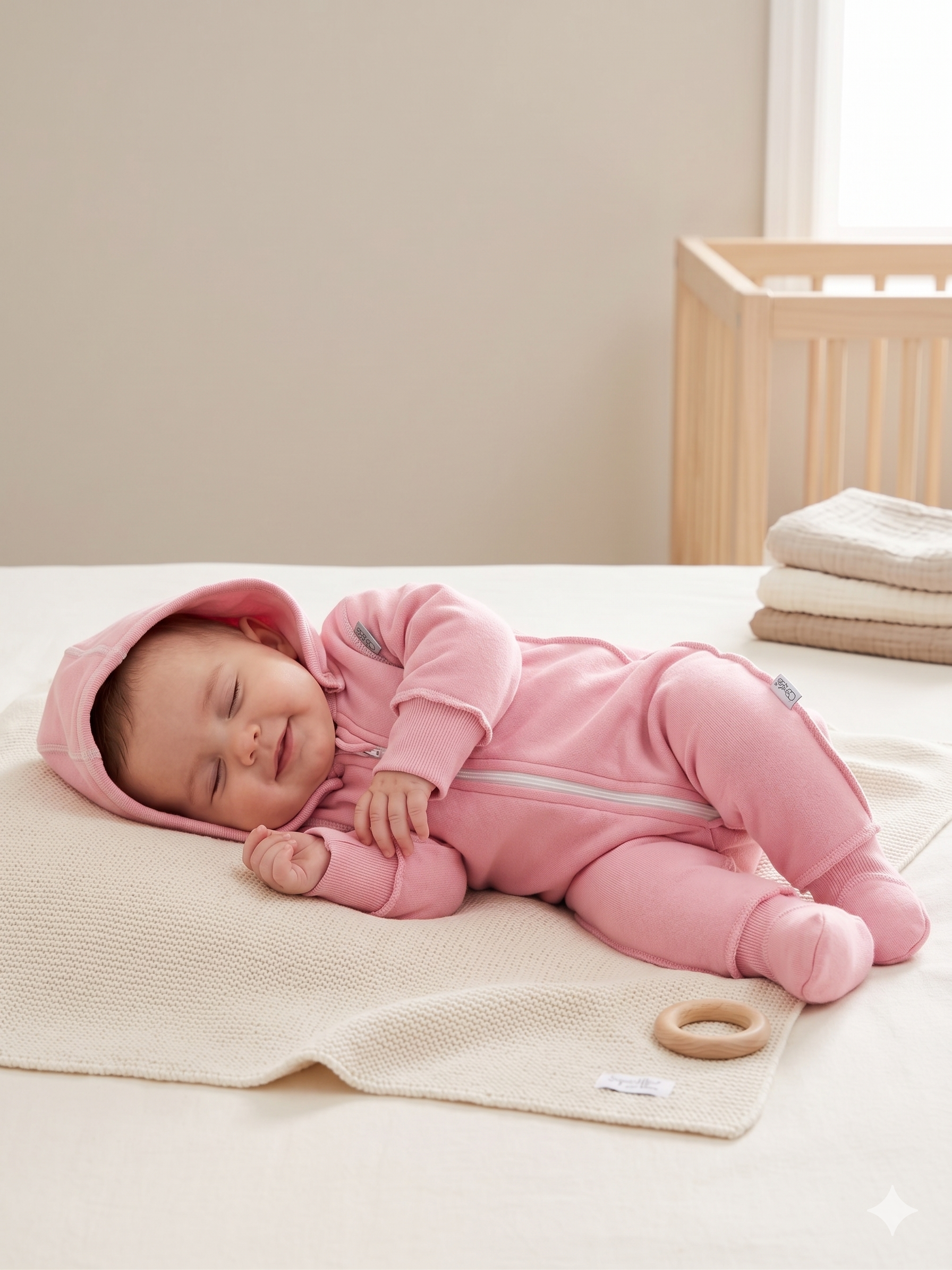 Изображение товара Комбинезон ТРИЯ 50 для малышей утепленный с капюшоном и манжетами