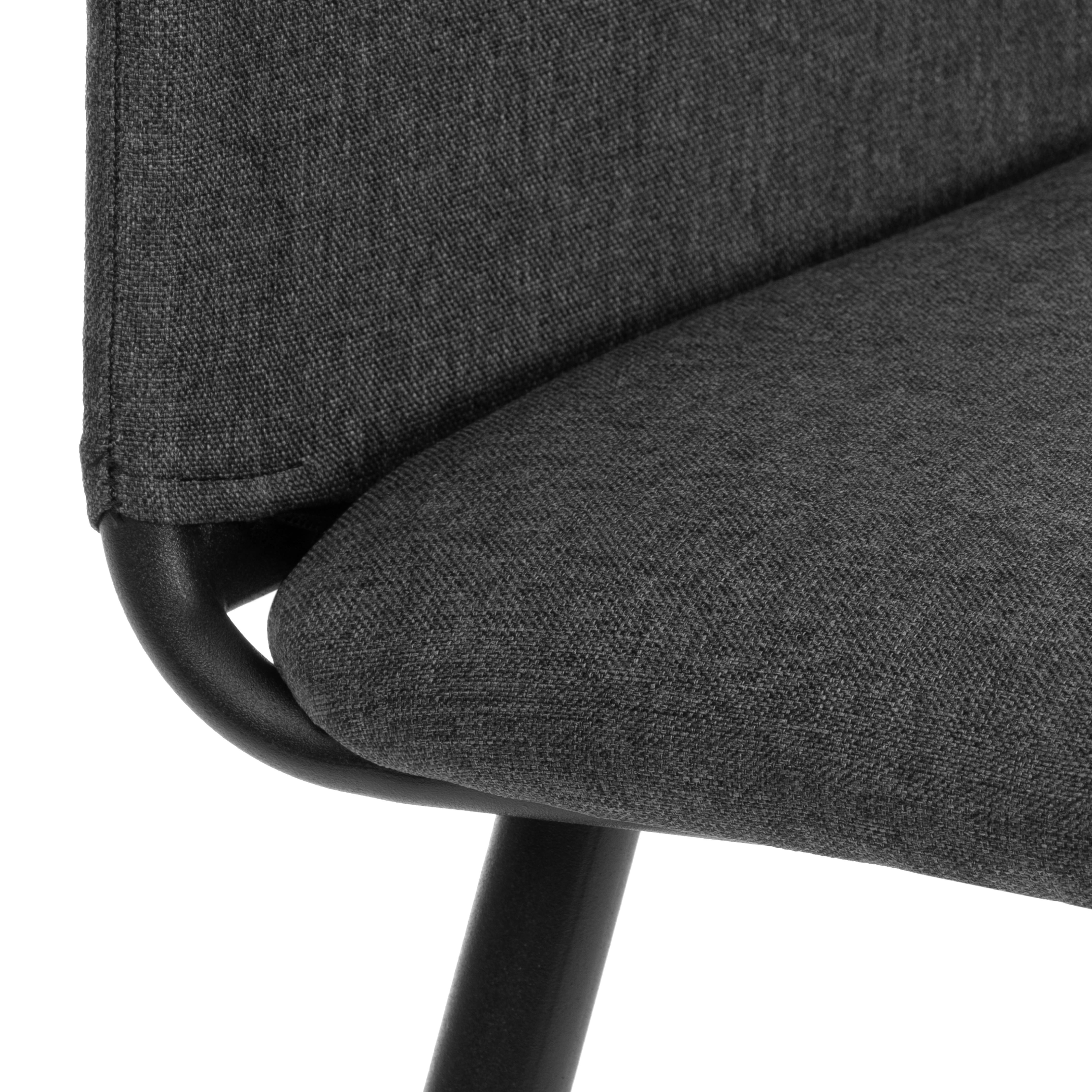 Стул TETCHAIR La Rousse рогожка, темно-серый 2 шт. - фото 7