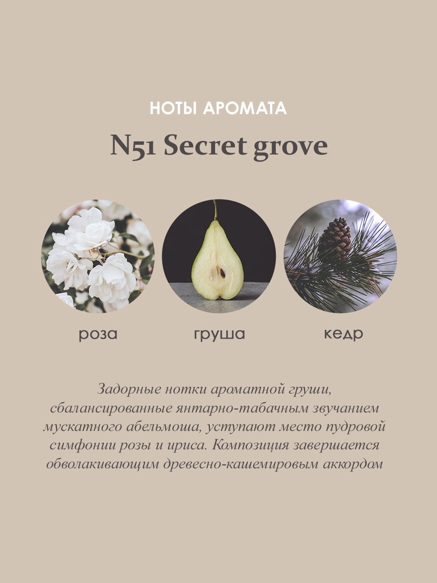 Ароматический диффузор Aroma Republic в стеклянном флаконе 90 мл №51 Secret grove - фото 3