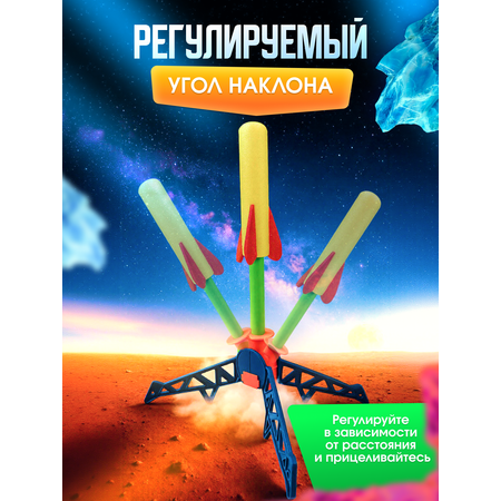 Детский игровой набор ракета MagicStyle Летающая игрушка пусковая установка