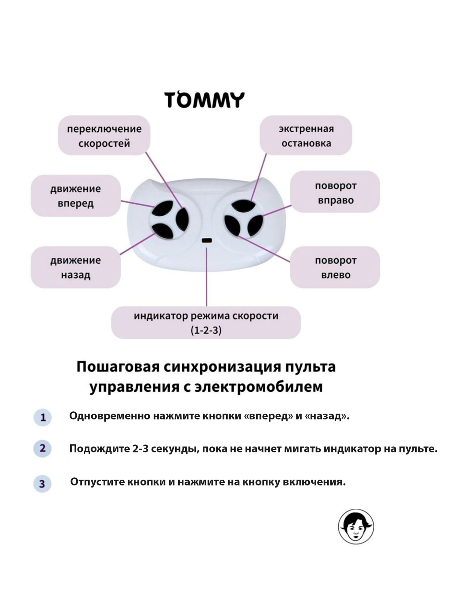 Электромобиль TOMMY Mercedes MB-9 С пультом ДУ - фото 7