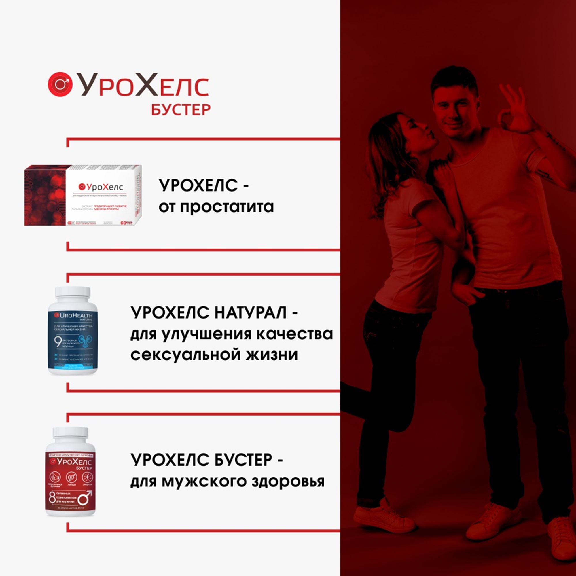 БАД VECTOR-MEDICA УРОХЕЛС БУСТЕР Возбудитель Таблетки для потенции Для мужчин Афродизиак - фото 12
