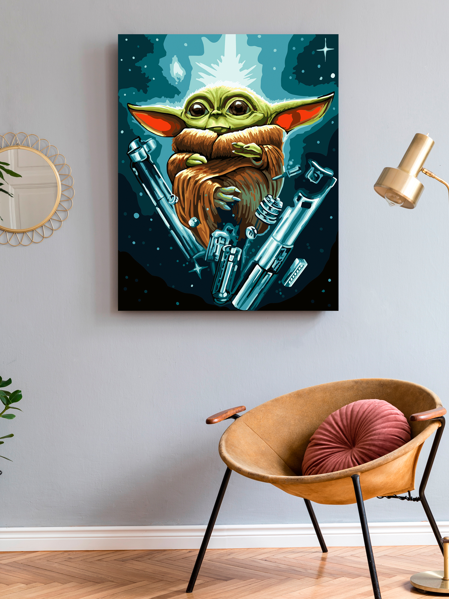 Картина по номерам Art on Canvas Малыш Йода в ассортименте - фото 3