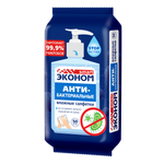 Влажные салфетки ЭКОНОМ Smart антибактериальные 1 упак. 50 шт.