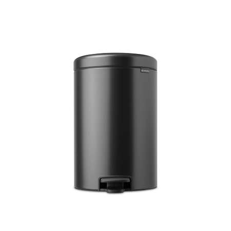 Бак мусорный Brabantia NewIcon с педалью темно-серый 20л 233500