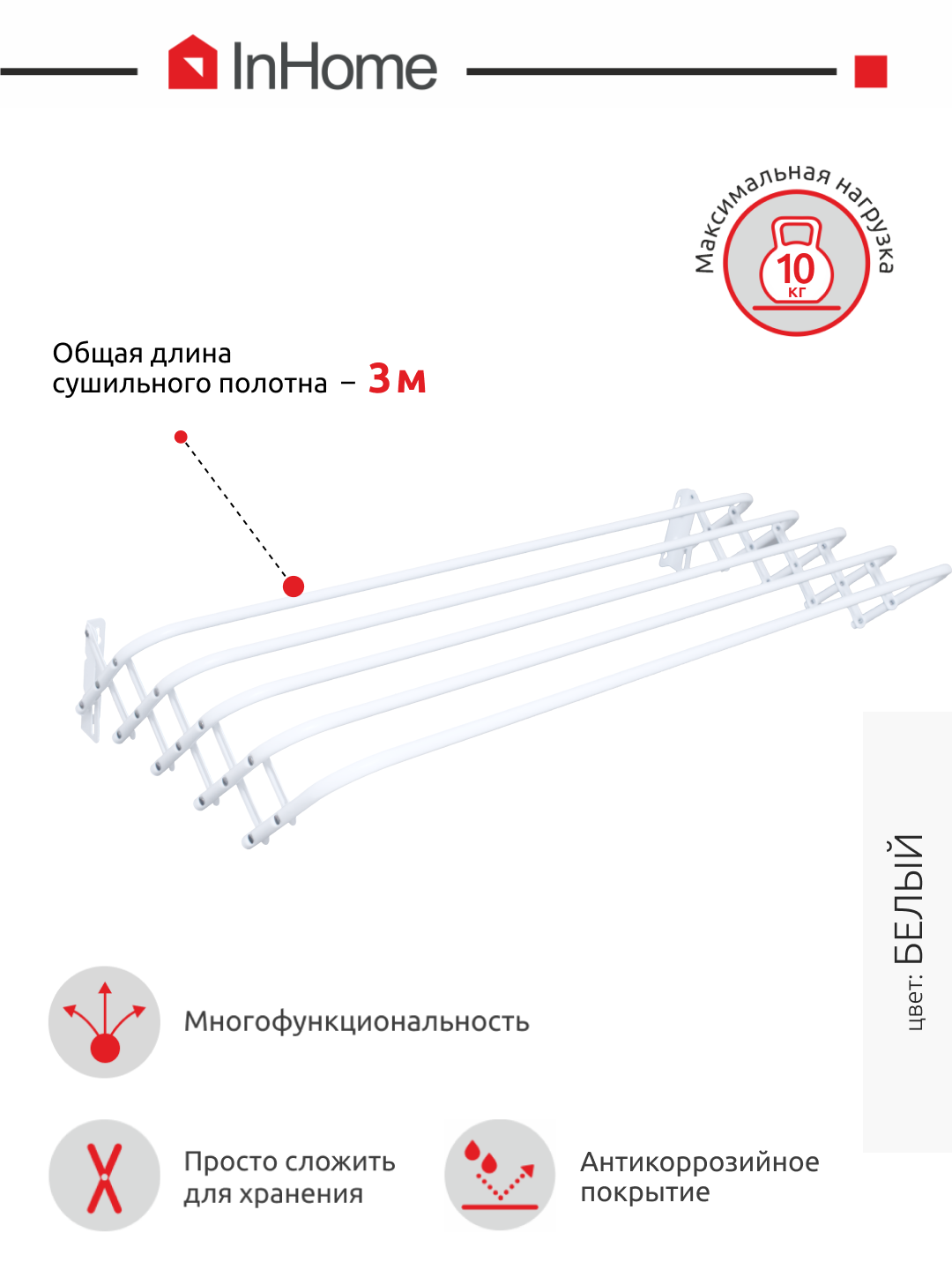 Сушилка для белья InHome - фото 2