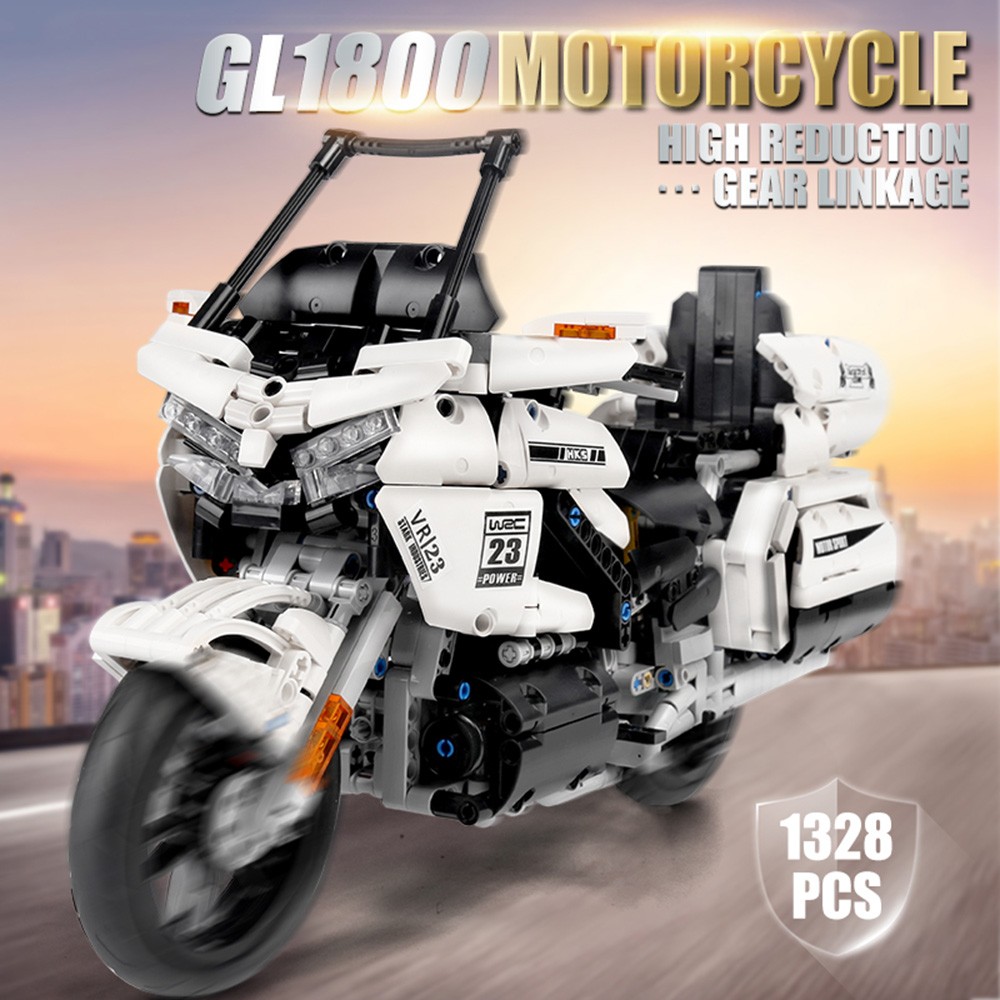 Конструктор Mould King Мотоцикл Honda Gold Wing блочный - фото 1